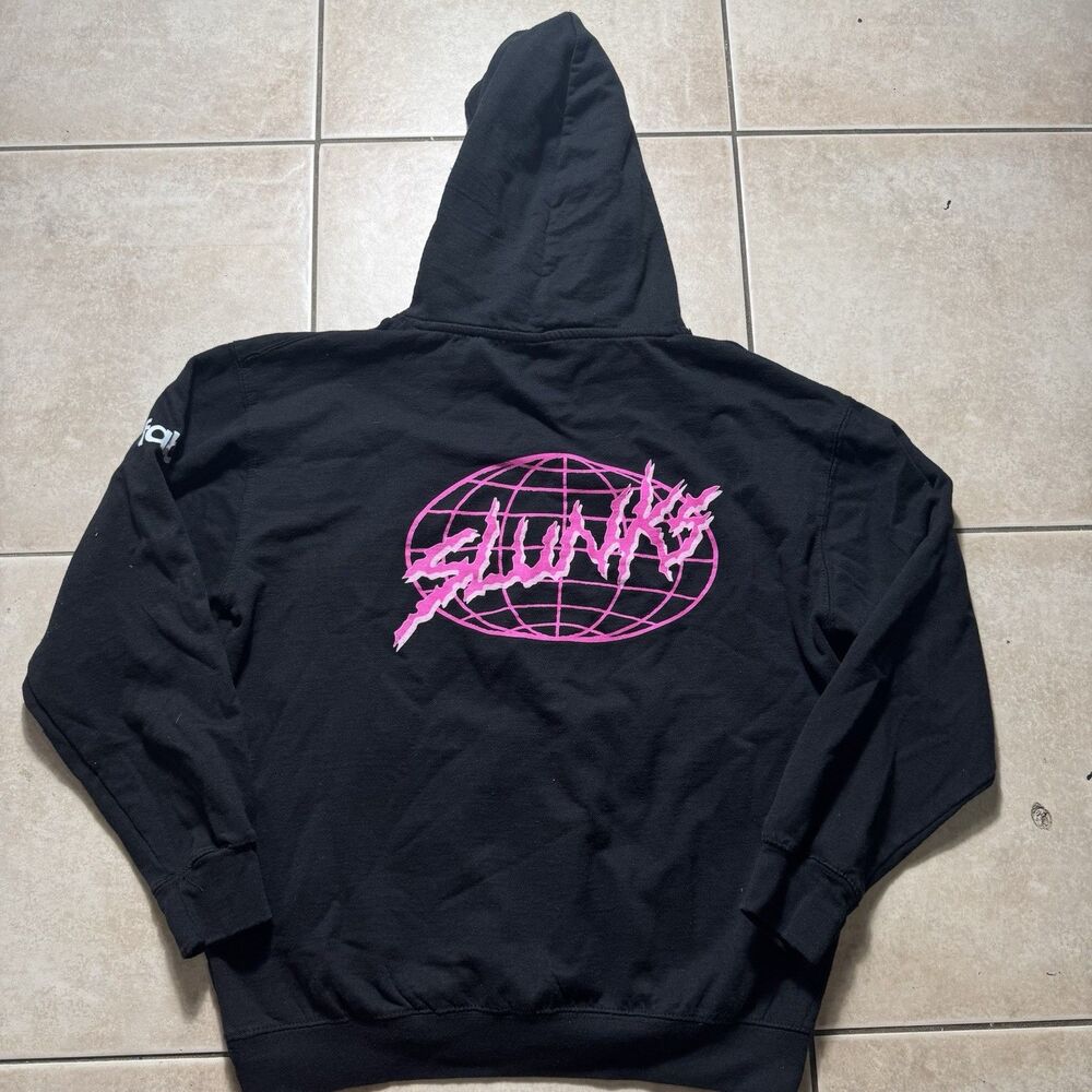 Slunks Black Hoodie Size XL Globe Skate Independent Trading Co Pullover Grunge